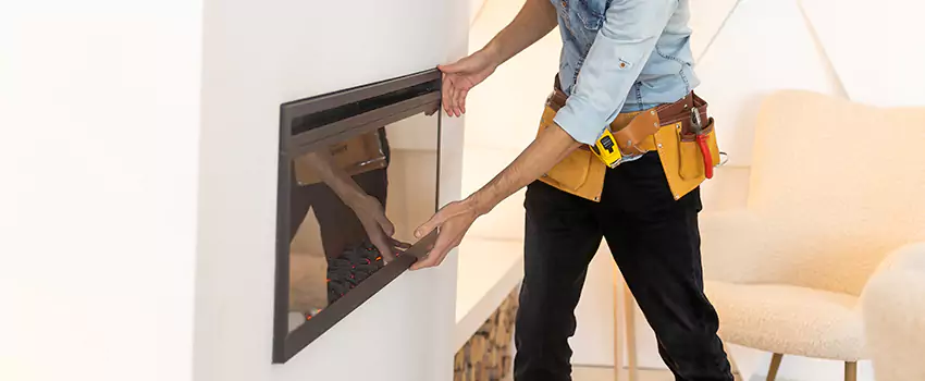 Metal Fireplace Installation in Manhattan Beach, California
